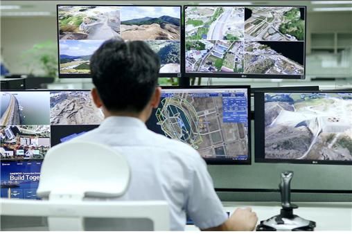 대우건설, 원격 드론관제시스템 구축…공사 현장 실시간으로 살핀다