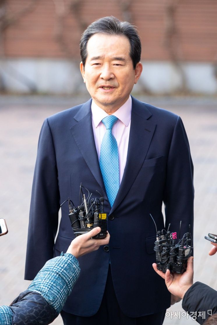 [포토]청문회 각오 밝히는 정세균 국무총리 후보자