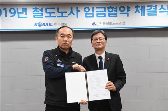 한국철도 노사 임금협약 체결…총액 1.8% 인상