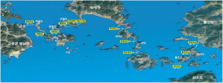 여수시, 섬 관광 전성시대 눈앞 ‘화양~적금 해상교량’ 내년 2월 개통