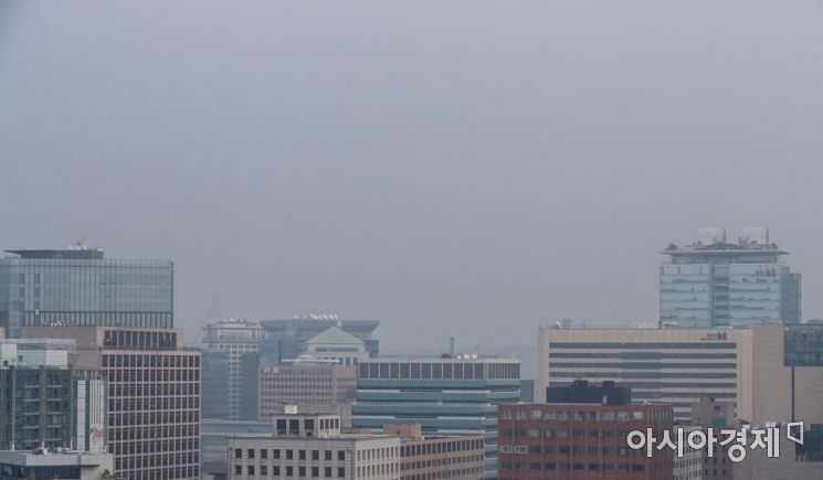 [포토]미세먼지 가득한 도심