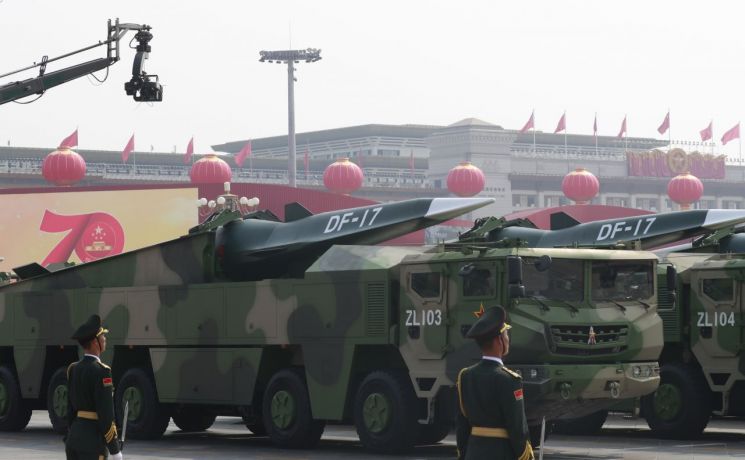 중국의 초음속 미사일인 둥펑(DF)-17 [이미지출처=연합뉴스]