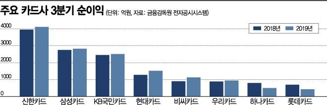 카드사 내년 키워드는 '수익성'…사업다각화 사활(종합)