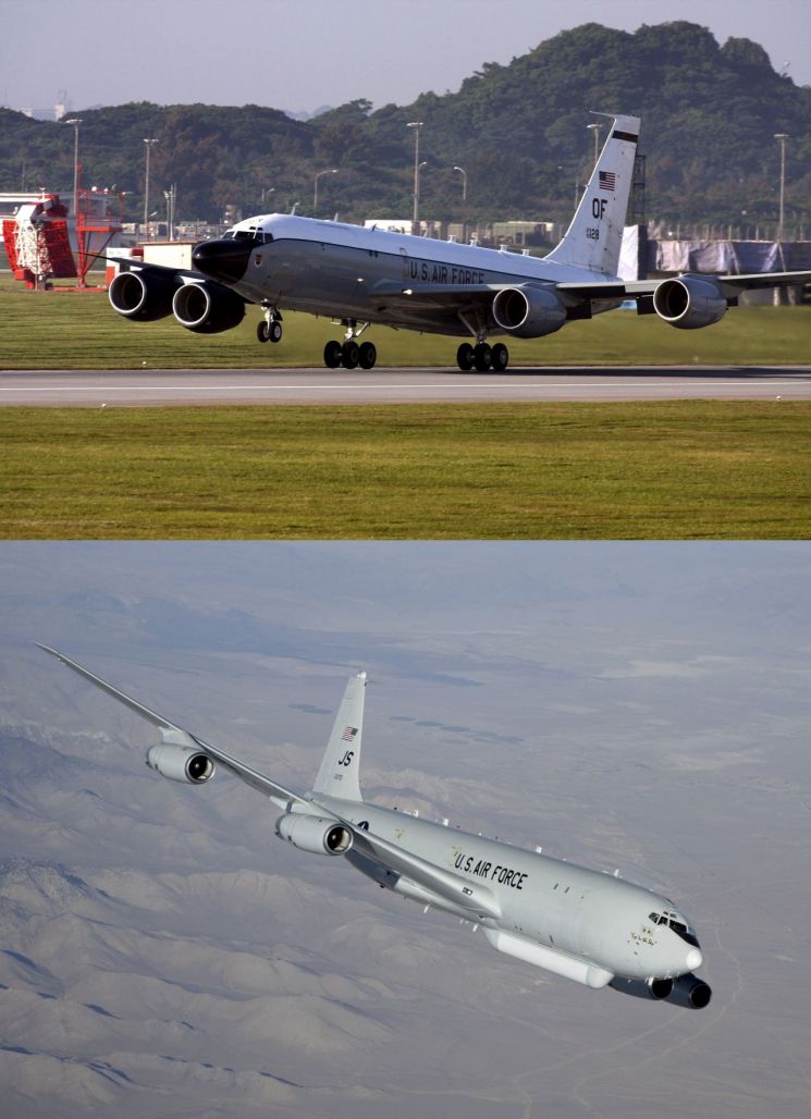 미국이 '성탄선물'을 언급한 북한의 도발 가능성에 대비해 3대를 보유한 RC-135S(코브라볼) 정찰기 중 2대를 동해 상공에 투입했다. [이미지출처=연합뉴스]