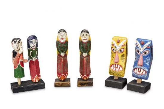 악공 꼭두 외, 19세기, 나무에 채색, 8×9×21.5(h)㎝ 외
  [사진= 케이옥션 제공]