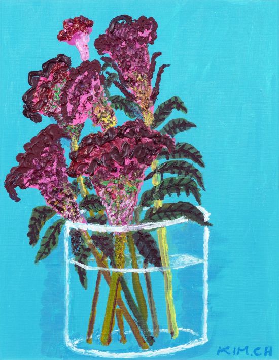 김종학 '맨드라미', 2003, 캔버스에 아크릴, 53×40.9㎝(10호)  [사진= 케이옥션 제공]