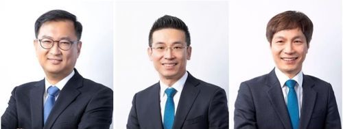 왼쪽부터 지창건·전동욱·이창열 사장