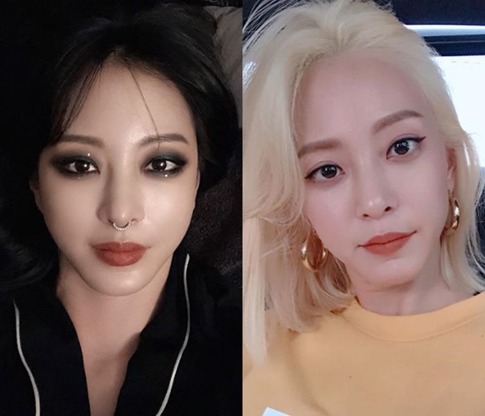 파격적인 스타일링을 보여주고 있는 한예슬.