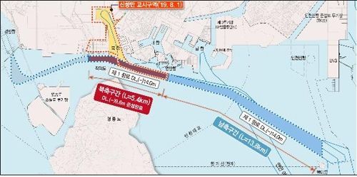 인천항 준설사업 위치도 [인천항만공사 제공]