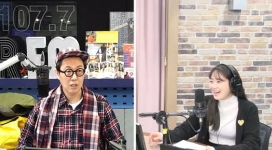 SBS '김영철의 파워FM'에 출연 중인 DJ 김영철(좌)와 주시은 아나운서(우)/사진=SBS 파워FM '김영철의 파워FM' 방송 화면 캡처