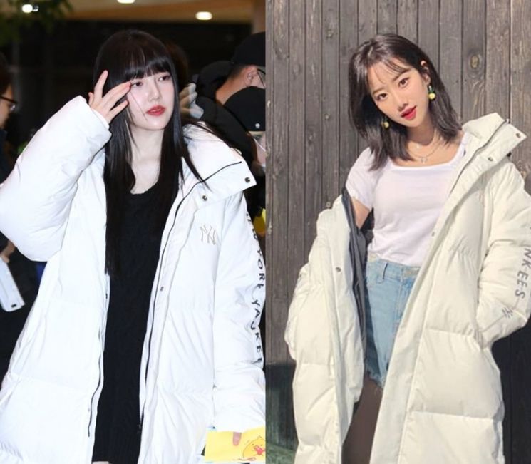 그룹 여자친구 예린, 나은. 사진=MLB, 나은 인스타그램