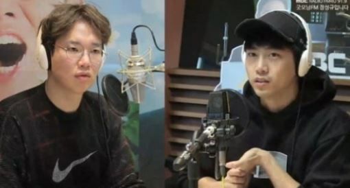 MBC 라디오 FM4U '굿모닝FM 장성규입니다'에 출연한 가수 겸 배우 옥택연이 DJ 장성규와 대화를 나누고 있다./사진=MBC '굿모닝FM 장성규입니다' 방송 화면 캡처