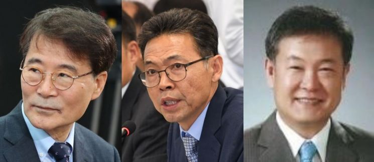 (왼쪽부터)장하성 청와대 전 정책실장, 홍장표 전 경제수석, 박종규 전 재정기획관