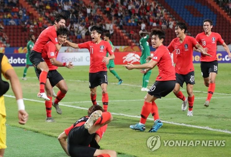 '정태욱 결승골' 한국, 사우디에 1-0 승리…AFC U-23 첫 우승