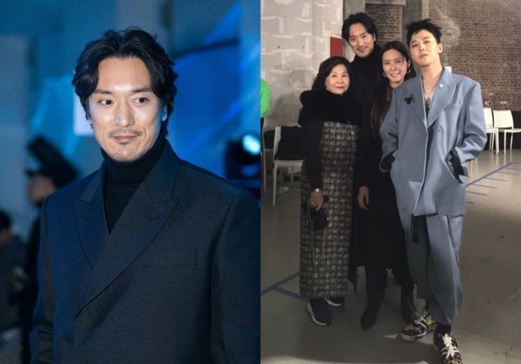 김민준, 지드래곤과 가족들. 사진=가족이엔티