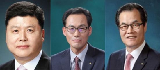왼쪽부터 권광석, 김정기, 이동연 후보