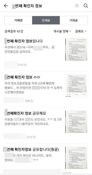 인터넷 커뮤니티 '확진자' 정보 유포…경찰 수사 착수