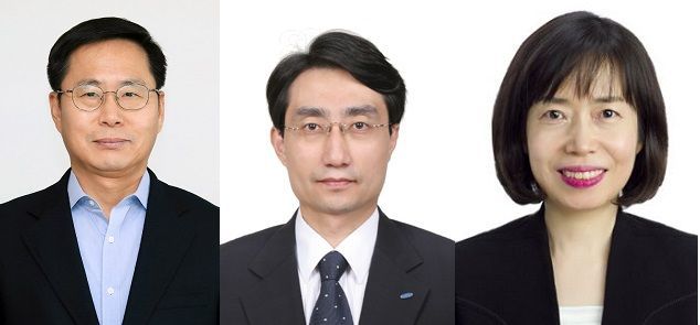 (왼쪽부터) 김용수 부사장, 박호찬 부사장, 채미정 상무
