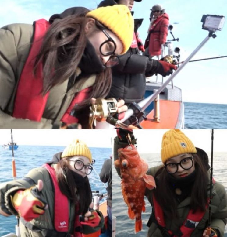 김보라 나이 26세 실화? 첫 바다 낚시 대성공…"엄한 라이벌 생겼다"