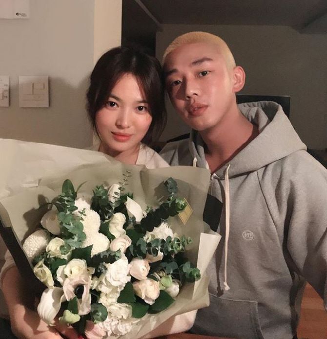 영화배우 송혜교(좌)와 유아인(우)/사진=유아인 인스타그램 캡처