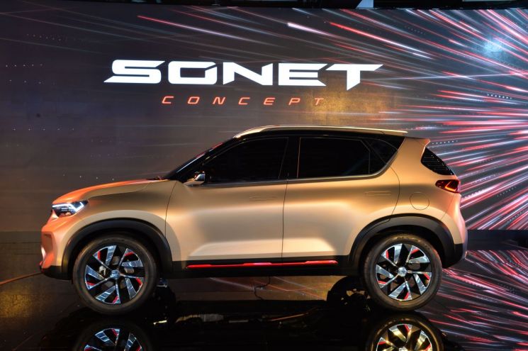 기아차, 인도 현지전략형 SUV 명칭 '쏘넷' 낙점…콘셉트 첫 공개