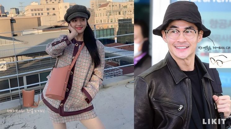 (좌)이유비의 뉴트로와 뉴트럴 사복패션, (우)배정남의 댄디한 공항패션