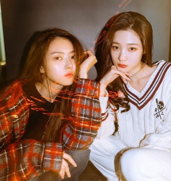 임나영, 정채연. 사진=정채연 인스타그램