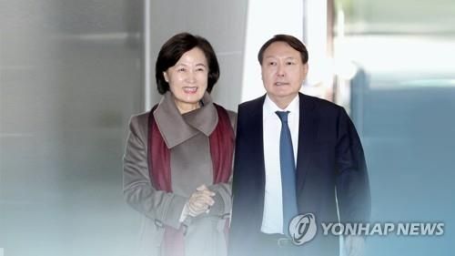 추미애 법무부 장관(좌) 윤석열 검찰총장(우)./사진=연합뉴스