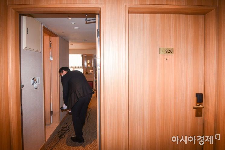 [포토]호텔 객실 방역