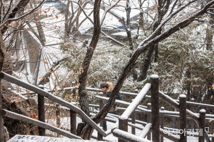 [포토]눈 내린 북한산