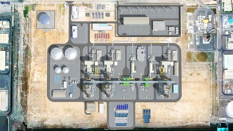 UAE 푸자이라 F3 복합발전 프로젝트 조감도 (사진=삼성물산)