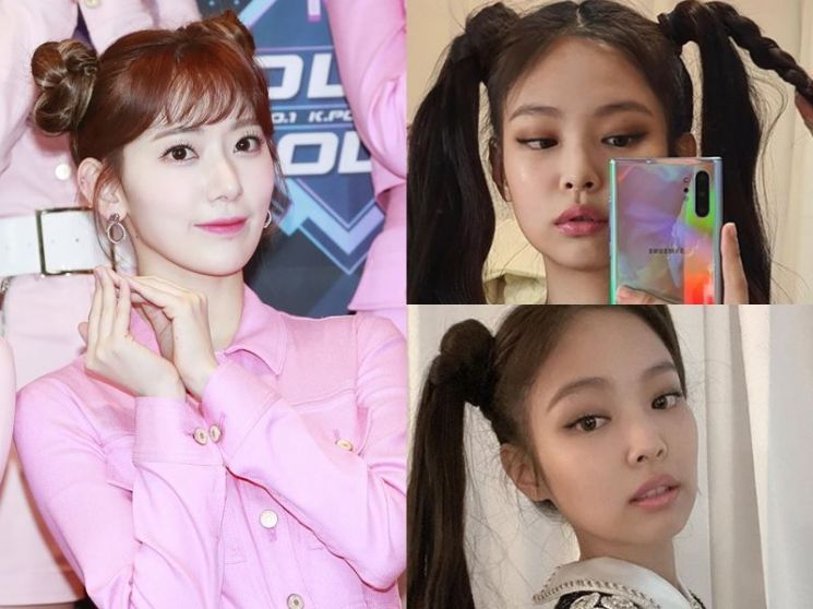 아이즈원 미야와키 사쿠라, 블랙핑크 제니. 사진=뉴스1, 제니 인스타그램