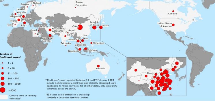 코로나19, 중국 밖 확진자 2000명 돌파...전세계로 확산(종합)  