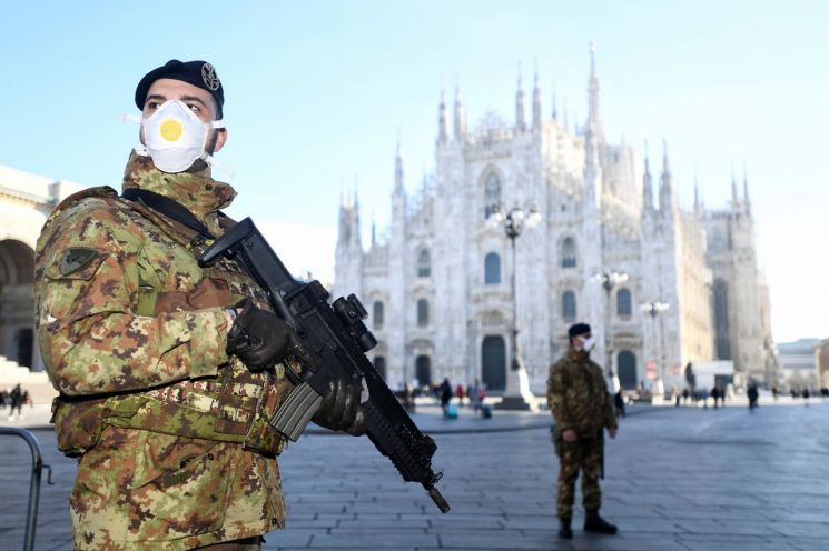 이탈리아, 코로나19 사망자 5명으로 늘어…"아시아 외 가장 많아"