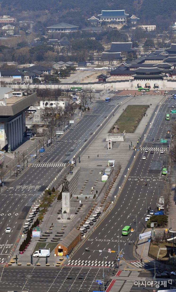 [포토] 적막한 서울 도심