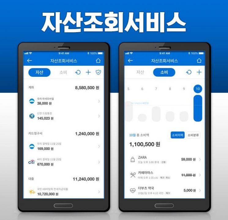 우리카드, 스마트앱 내 '자산조회서비스' 출시