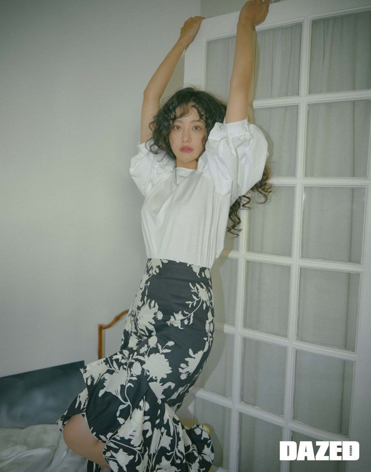오연서, 히피펌 헤어에 보헤미안 패션