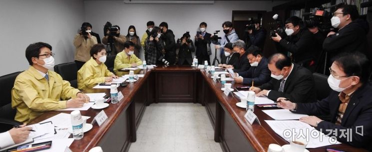 [포토] 김현민 장관, 코로나19 관련 버스업계 간담회