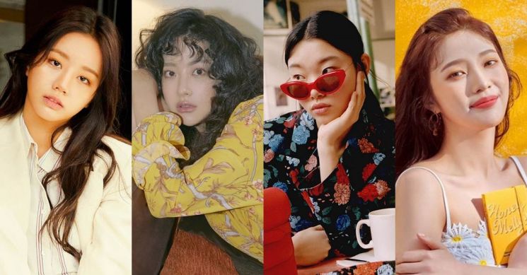 혜리, 오연서, 배윤영, 조이. 사진=마리끌레르, 데이즈드 코리아, 멀버리, 순수 신경미 원장 인스타그램