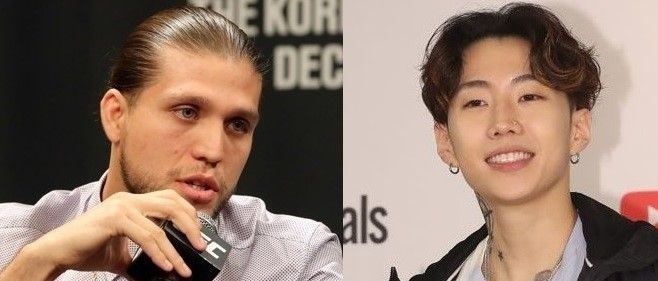 UFC 선수 브라이언 오르테가(좌)와 가수 박재범(우).사진=연합뉴스