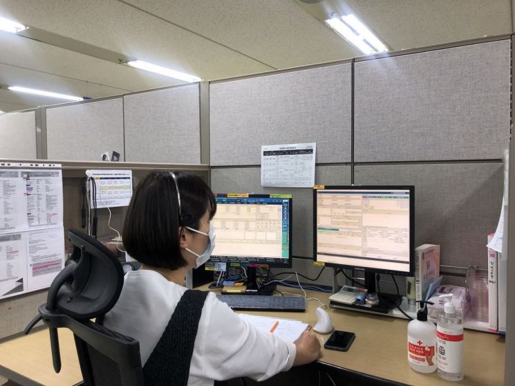 신한은행 고객상담센터 모습.(사진제공=신한은행)