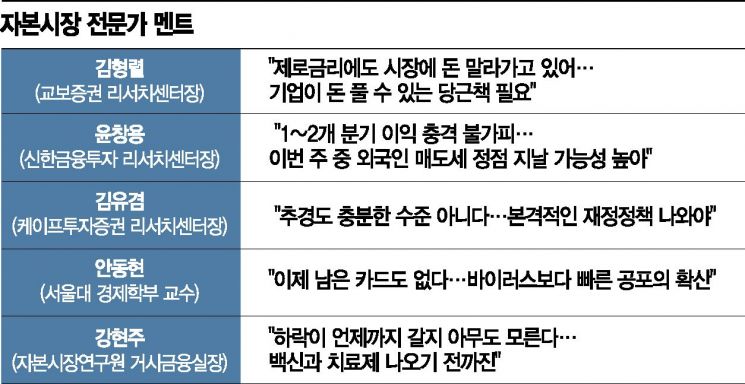 [코로나19 긴급 증시 전망]"2008년 위기와 다른 코로나 증시, 앞이 안보여"