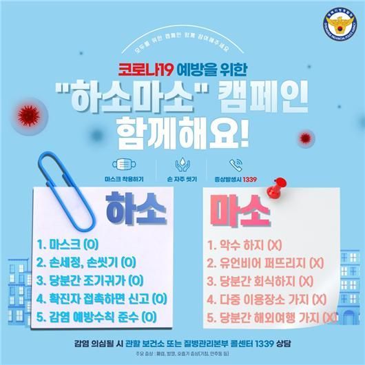 경북경찰의 '하소마소' 캠페인.