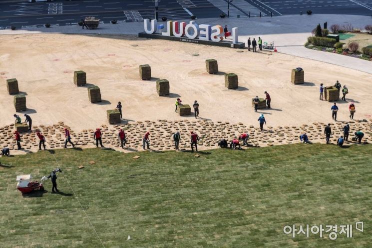 [포토]봄 맞은 서울광장