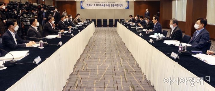 [포토]코로나19 위기극복 위한 금융권 간담회 개최