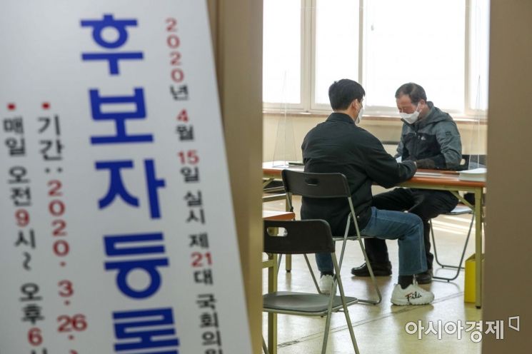 [포토]제21대 국회의원선거 후보자 등록 접수