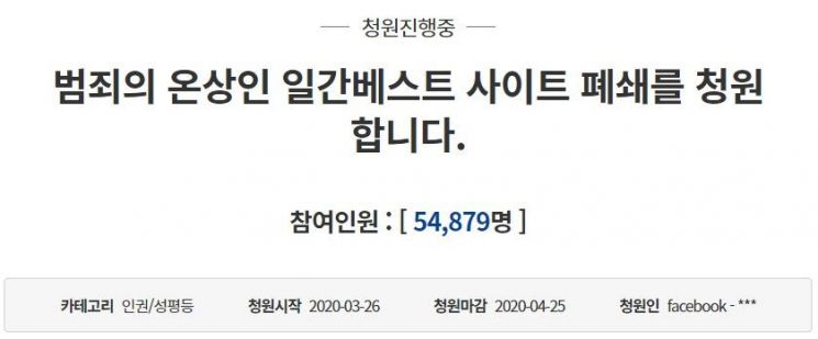 사진=청와대 청원 게시판