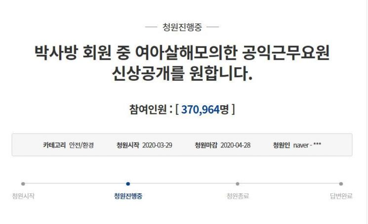 사진=청와대 국민청원 게시글 캡처