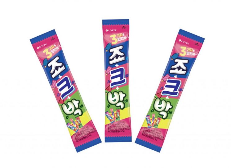 롯데제과, 죠스바·스크류바·수박바가 한꺼번에…'죠크박바' 출시