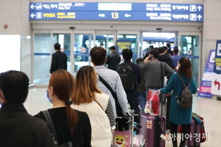 [포토]공항에서 곧바로 귀가 